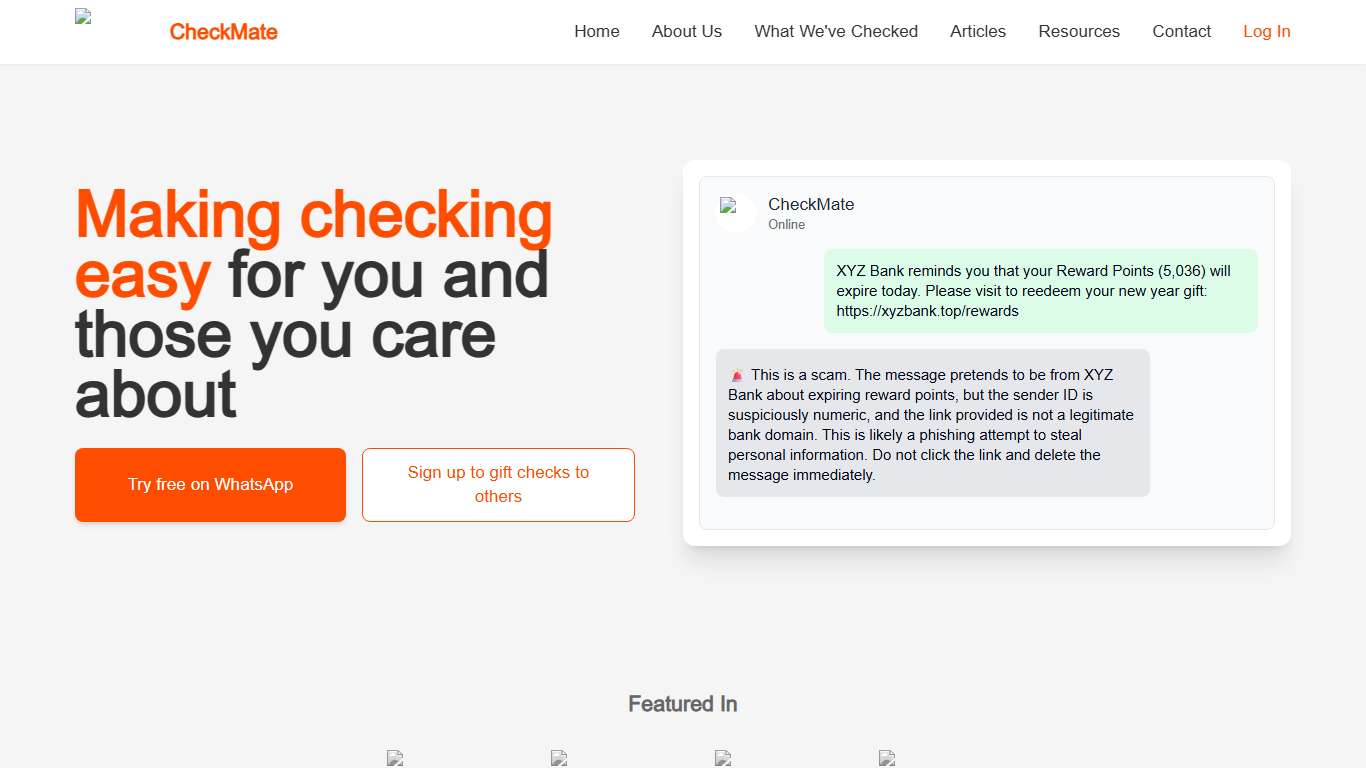 CheckMate - Making checking easy